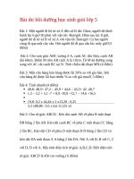 nhung bai toán hay lop 5