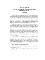 ĐỀ TÀI: Thực trạng công tác kế toán chi phí và tính giá thành ở doanh nghiệp dịch vụ vận tải ô tô và những ý kiến đề xuất