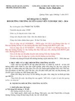 KẾ HOACH CÁ NHÂN BỒI DƯỠNG THƯỜNG XUYÊN GIÁO VIÊN NĂM HỌC 2013 - 2014