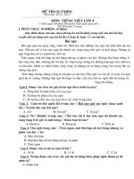 Đề kiểm tra HSG Toán - Tiếng Việt lớp 4