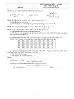 Tong hop de thi hoc ki 2 lop 10 mon Toan