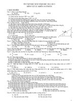 ÔN TẬP HỌC KÌ II MÔN VẬT LÍ 10