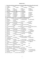 thử kiến thức tiếng anh để biết đường thi đại học