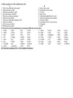 Ôn Tập KT 1 tiết lần thứ 4  HKII English 6