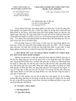 Văn bản qui định về tiêu chuẩn sáng kiến kinh nghiệm của sở GD&ĐT nghệ An