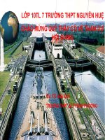 thuc hanh kenh dao xuy-e va kenh dao panama