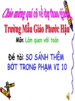 BÀY ĐẾM TRONG PHẠM VI 10