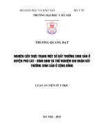 Nghiên cứu thực trạng một số bất thường sinh sản ở huyện phù cát bình định và thử nghiệm ghi nhận bất thường sinh sản ở cộng đồng