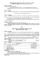 Đề thi văn 7 cuối năm