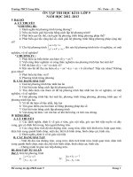 ĐỀ CƯƠNG ÔN TẬP HK II TOÁN 9