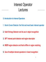 Interest operator lectures