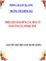 hoạt động thần kinh cấp cao ở người (bài thi GVG cấp thành phố)