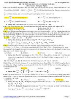 ĐỀ LUYỆN THI LẦN 1-GIẢI CHI TIẾT