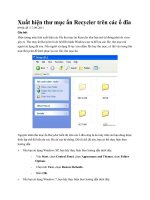 Xuất hiện thư mục ẩn Recycler trên các ổ đĩa