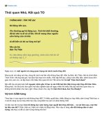 Thói quen Nhỏ Kết quả TO