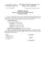 Kết quả đạt giải học sinh giỏi cấp tỉnh ( chính thức )