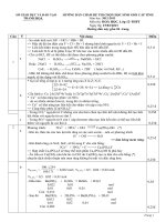 Đáp án HSG 12 Thanh hóa