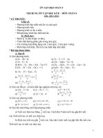 Ôn Tập học kì 2 chất lượng