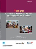 NÂNG CAO CHẤT LƯỢNG GIÁO DỤC CHO MỌI NGƯỜI ĐẾN NĂM 2020