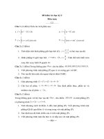 ĐỀ THI THỪ HỌC KỲ 2