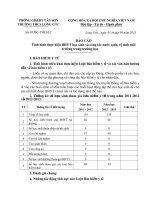 BAO CAO NUOC SACH VÀ VE SINH MOI TRUONG