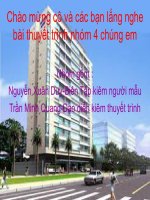 thuyết trình quản lí kinh doanh tiết 1