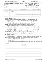 Các đề kiểm tra hình học 9 chương III hay