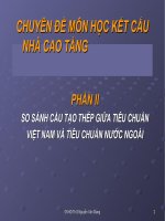 CHUYÊN ĐỀ VẤN ĐỀ KHÁNG CHẤN TRONG THIẾT  KẾ NHÀ CAO TẦNG SO SÁNH CẤU TẠO CỐT THÉP GIỮA TCVN VÀ TIÊU CHUẨN NƯỚC NGOÀI
