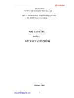 Kết cấu và nền móng nhà cao tầng