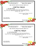 giấy chứng nhận