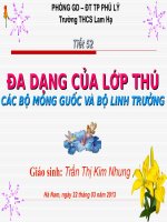 bai 52 da dang cua lop thu - bo mong guoc va bo linh truong