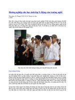 Hướng nghiệp cho học sinh lớp 9