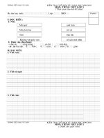 de kiem tra ki 1 nam 2009 - 2010