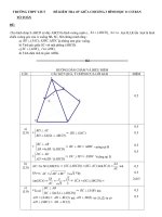 Đề kiểm tra hình học 11 giữa chương 3 có đáp án