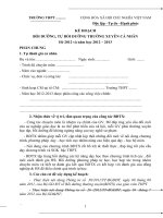 Mẫu kế hoạch BDTX cá nhân