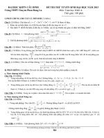 Đề thi thử ĐH Chuyên Phan Đăng Lưu lần 2 năm 2012-2013