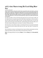 xử lý virus Macro trong file Excel bằng Bkav Pro