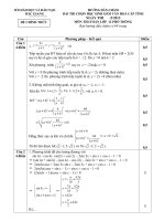DE VA DAP AN HSG 12 BAC GIANG