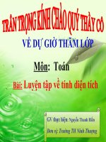 luyện tập về tính diện tích tuần 21 tiết 1