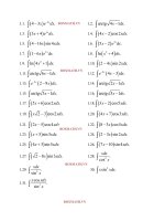 Bài tập tích phân hay