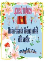 hoàn thành thống nhất đất nước