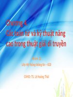 Các toán tử và kỹ thuật nâng cao trong thuật giải di truyền