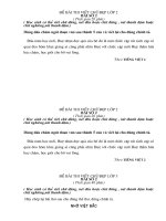 de thi ktra 1 tiet lop 3