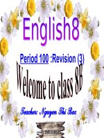 English 8 Period 100 Revision