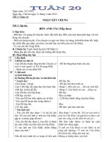 giáo án lớp 4 sáng tuần 20