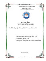 Báo cáo Thực tập tốt nghiệp phòng GD&ĐT Thanh Oai - K3