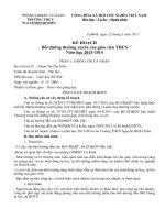 kế Hoạch bồi dưỡng thường xuyên