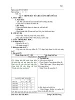 Bài 9: Trình bày dữ liệu bằng bảng