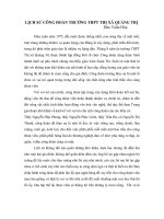 LỊCH SỬ CÔNG ĐOÀN TRƯỜNG