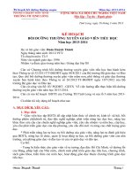 KẾ HOẠCH BDTX CÁ NHÂN